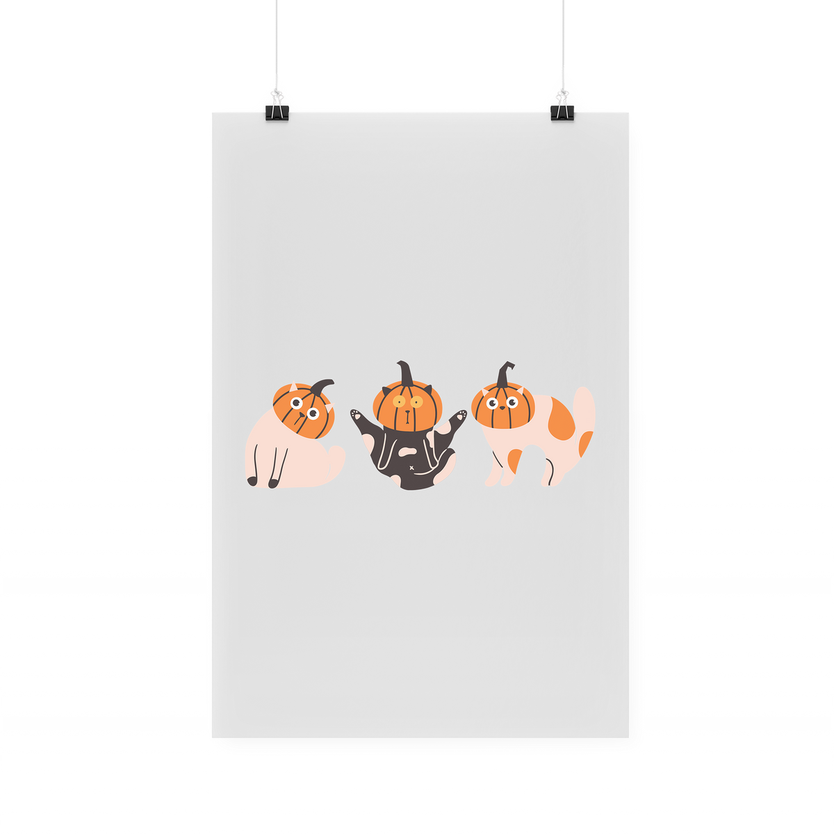 Bügelbild "Halloween Katzen"
