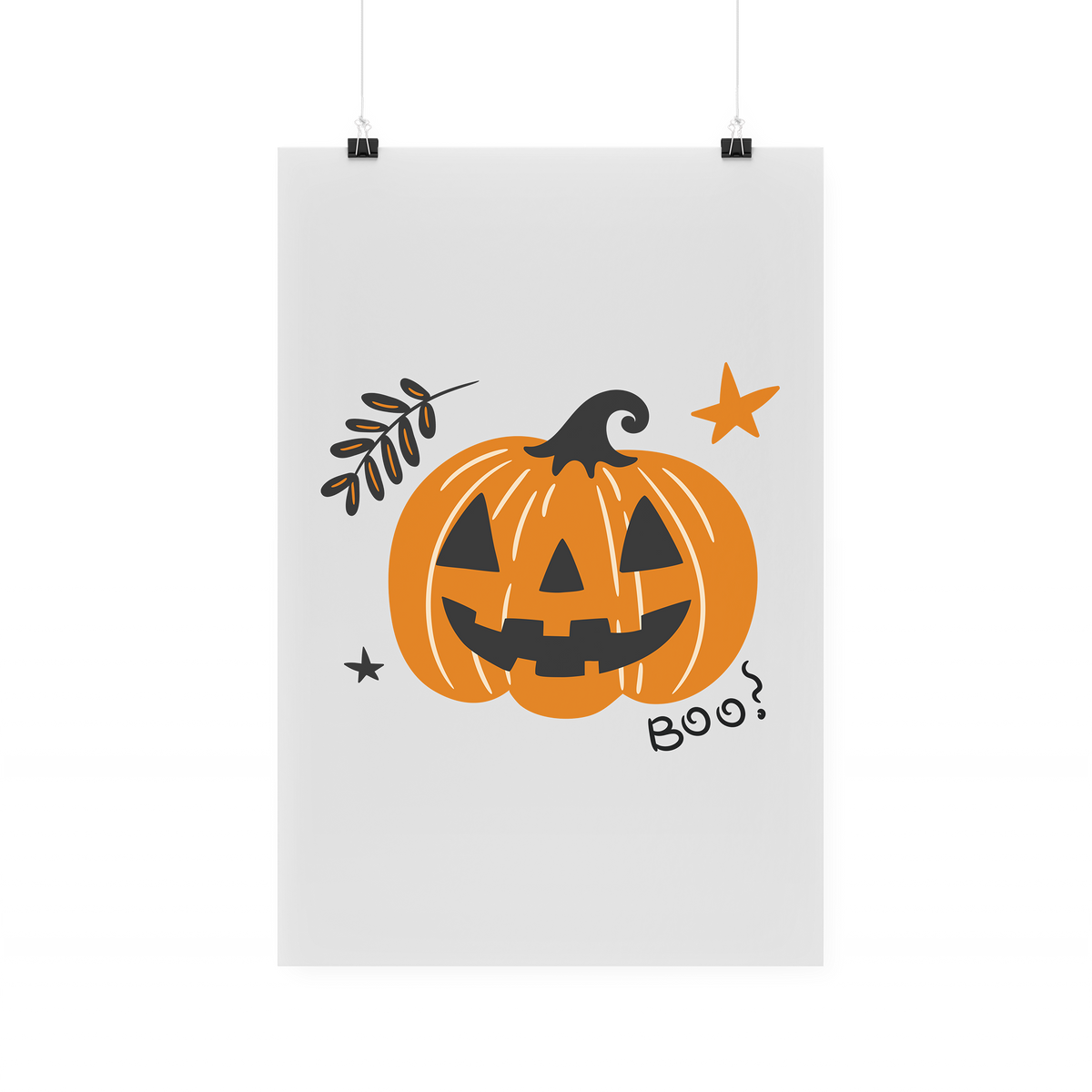 Bügelbild "Kürbis Boo!"
