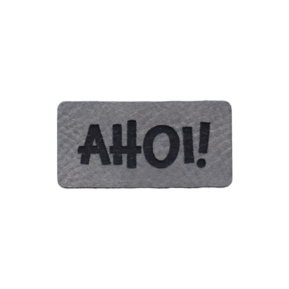 Kunstlederlabel "Ahoi!"