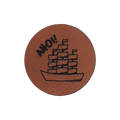 Kunstlederlabel "Schiff Ahoi!"