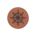 Kunstlederlabel "Steuerrad"