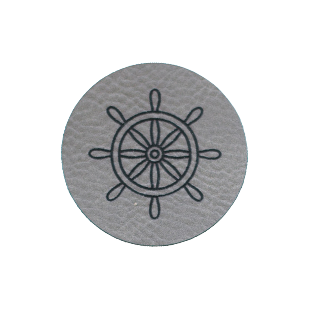 Kunstlederlabel "Steuerrad"