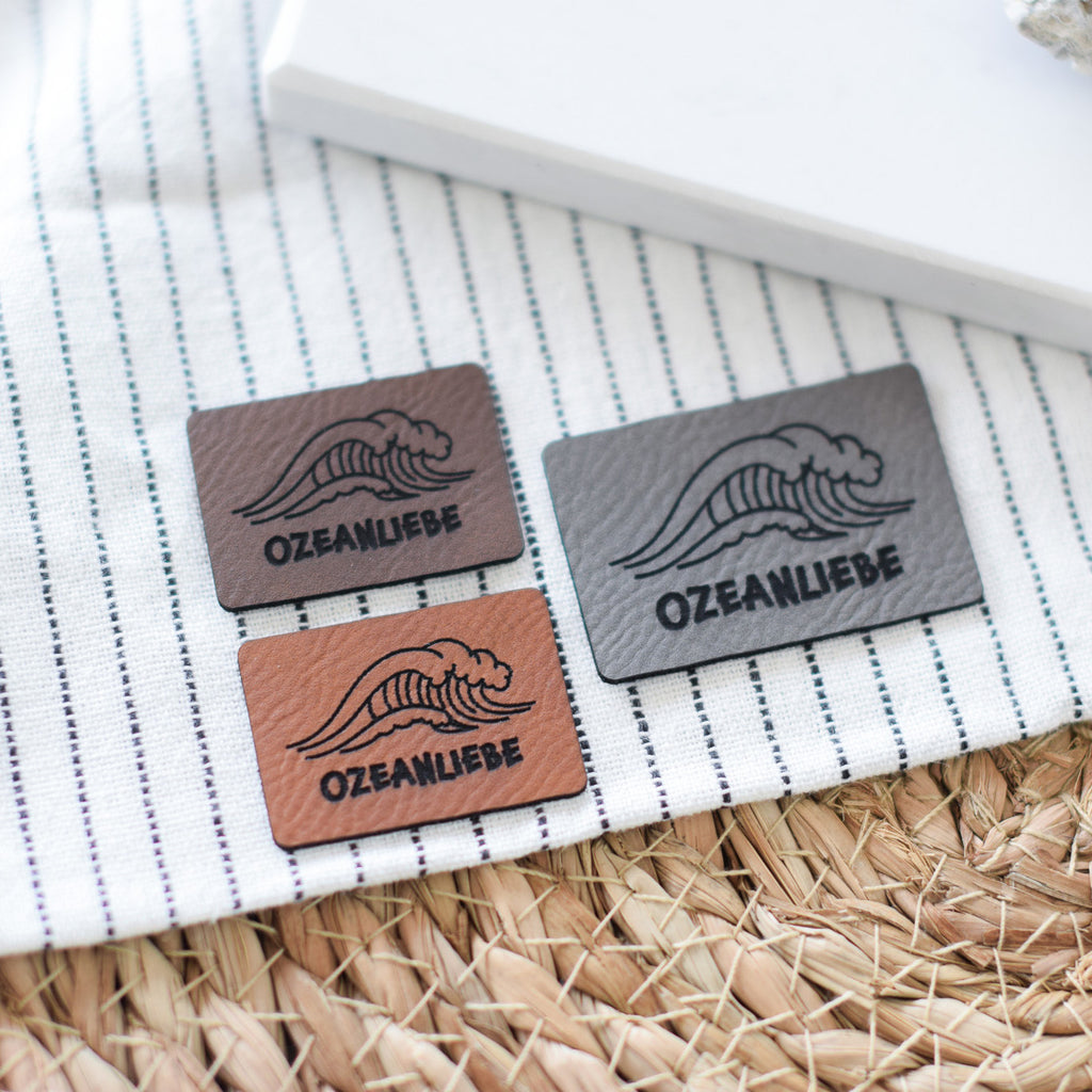 Kunstlederlabel "Ozeanliebe"