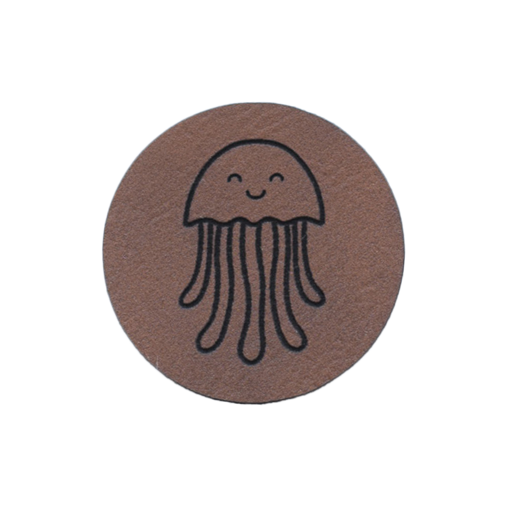 Kunstlederlabel "Qualle"