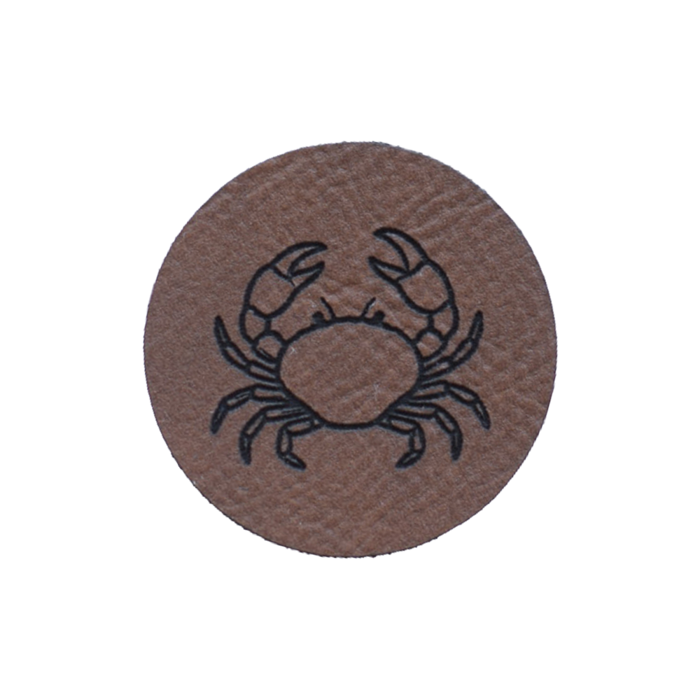 Kunstlederlabel "Krabbe"