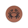 Kunstlederlabel "Krabbe"