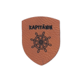 Kunstlederlabel "Abzeichen Kapitänin"
