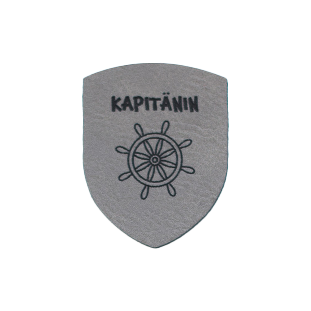Kunstlederlabel "Abzeichen Kapitänin"