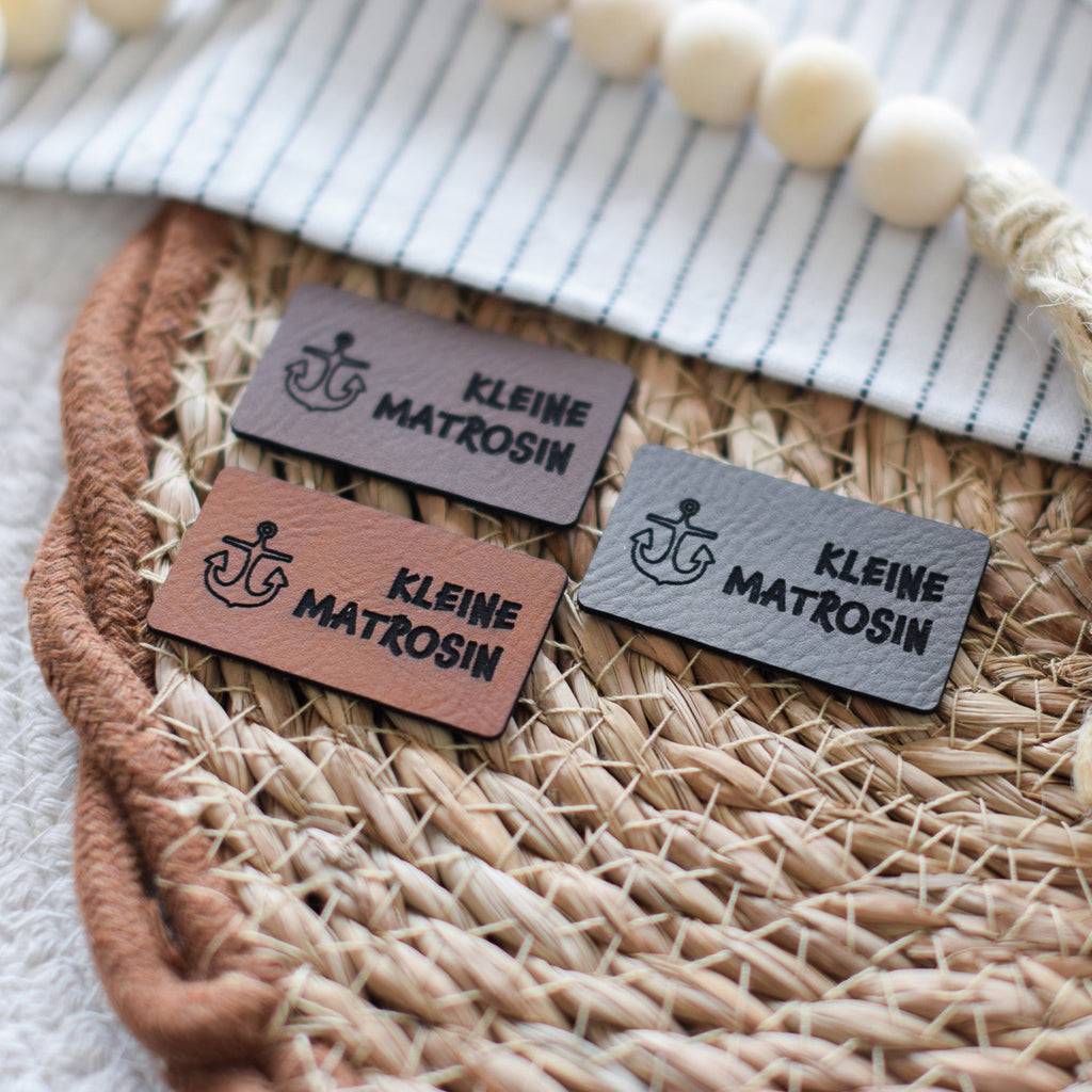 Kunstlederlabel "Kleine Matrosin"