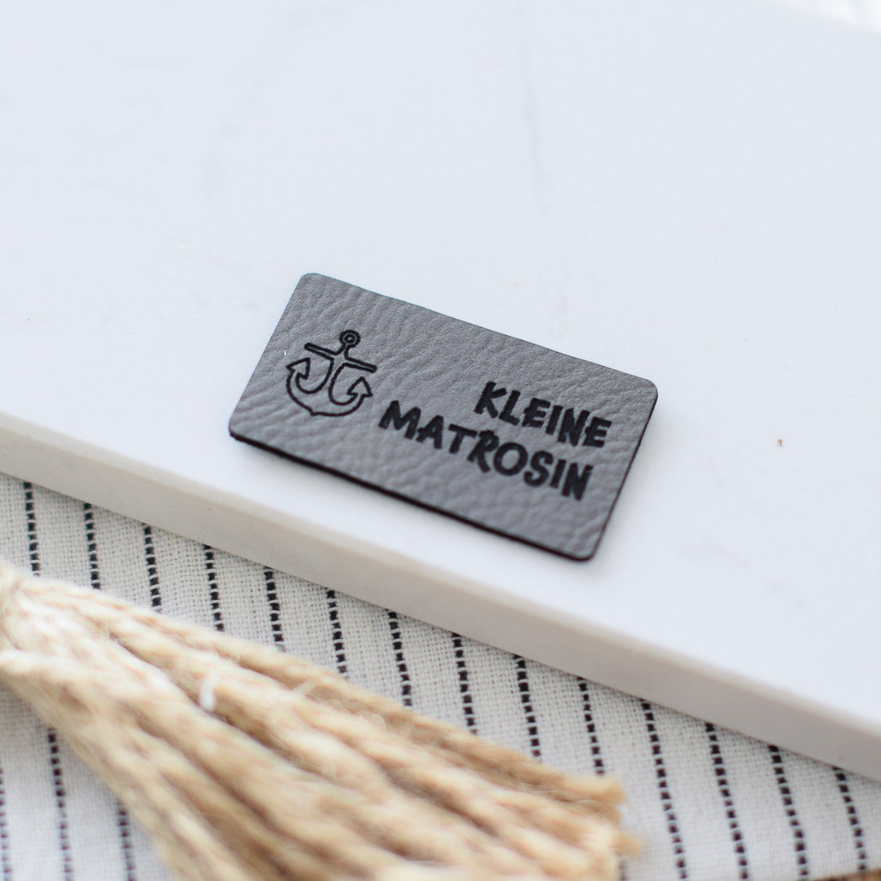 Kunstlederlabel "Kleine Matrosin"