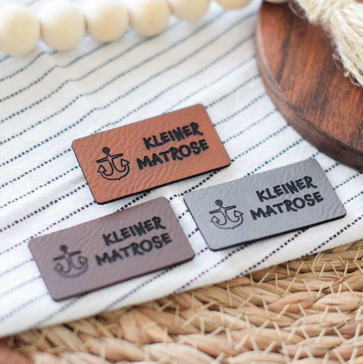 Kunstlederlabel "Kleiner Matrose"
