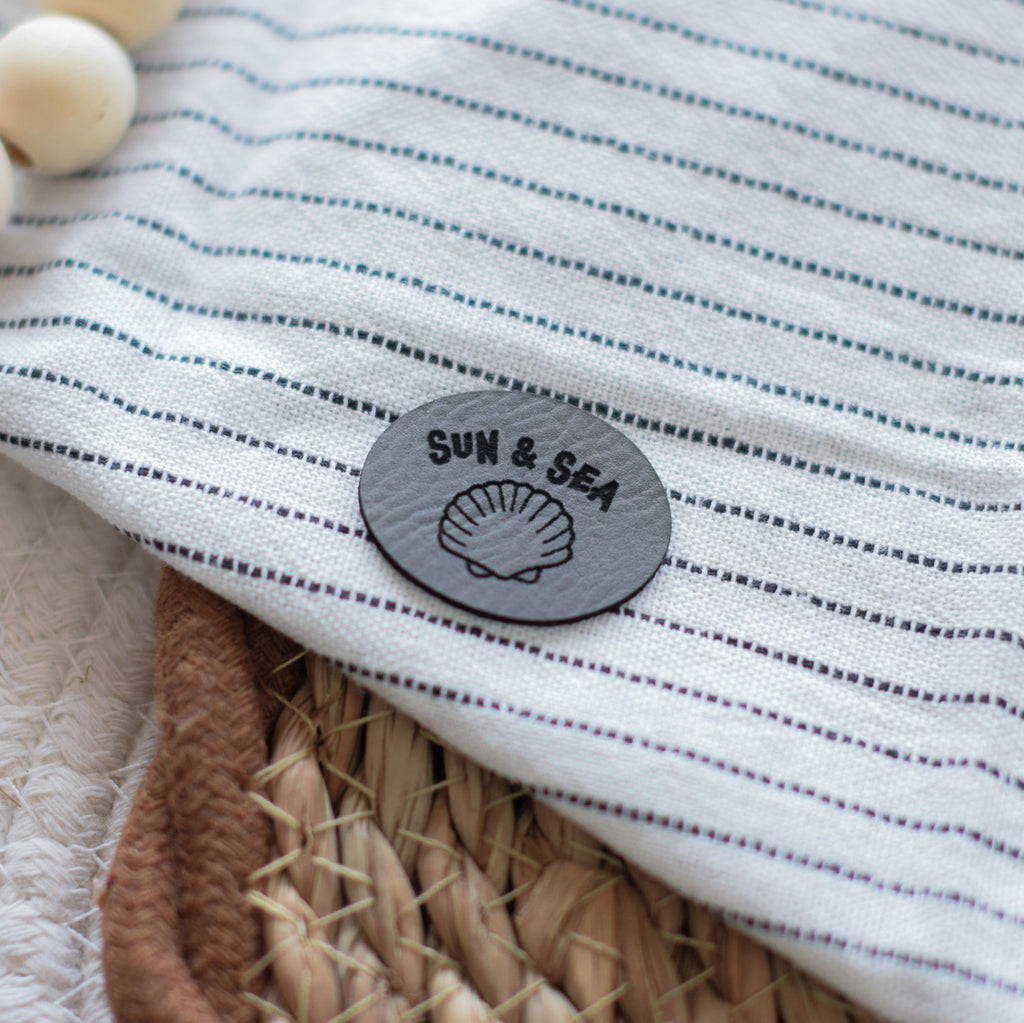 Kunstlederlabel "Sun & Sea"