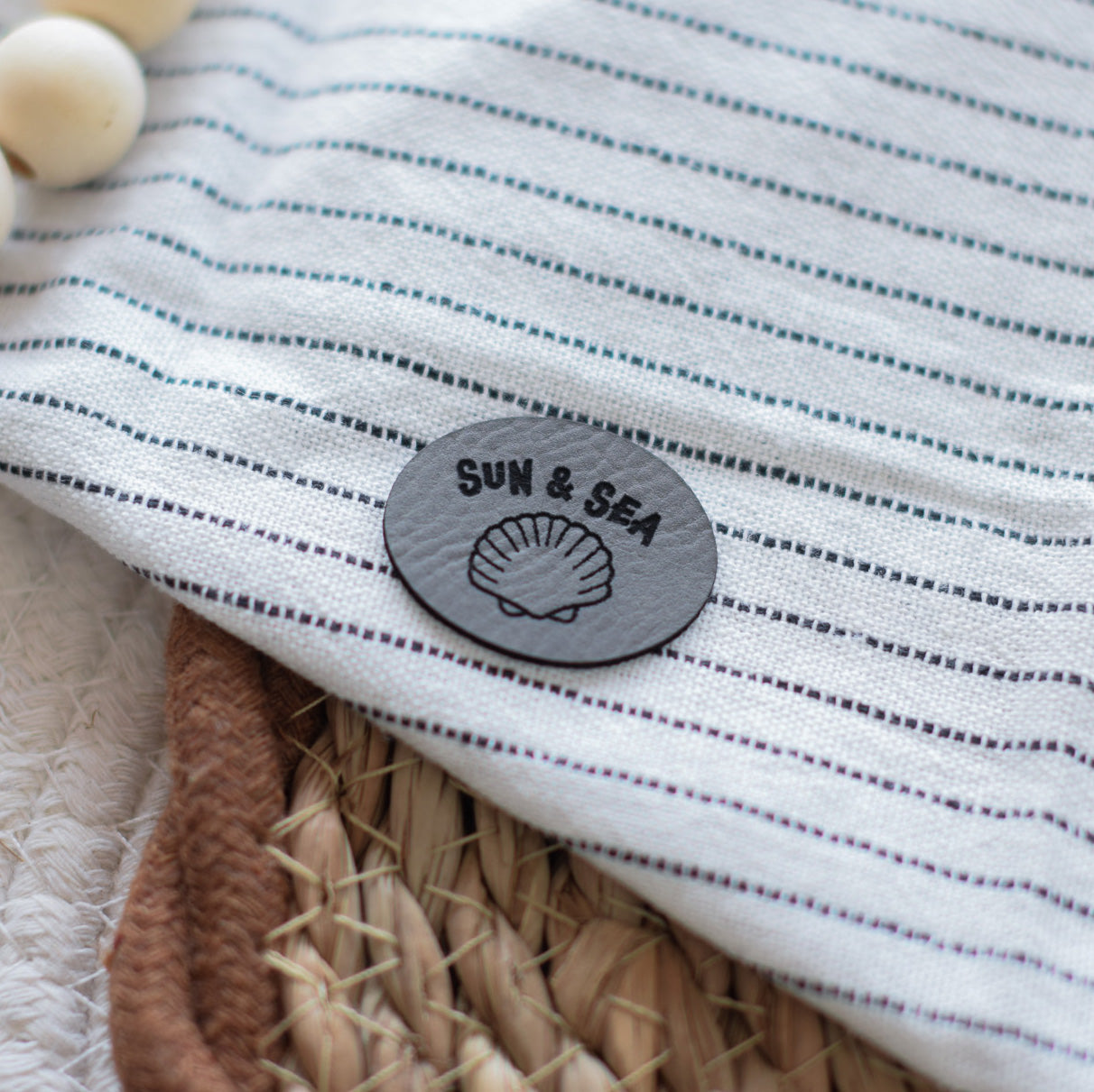 Kunstlederlabel "Sun & Sea"
