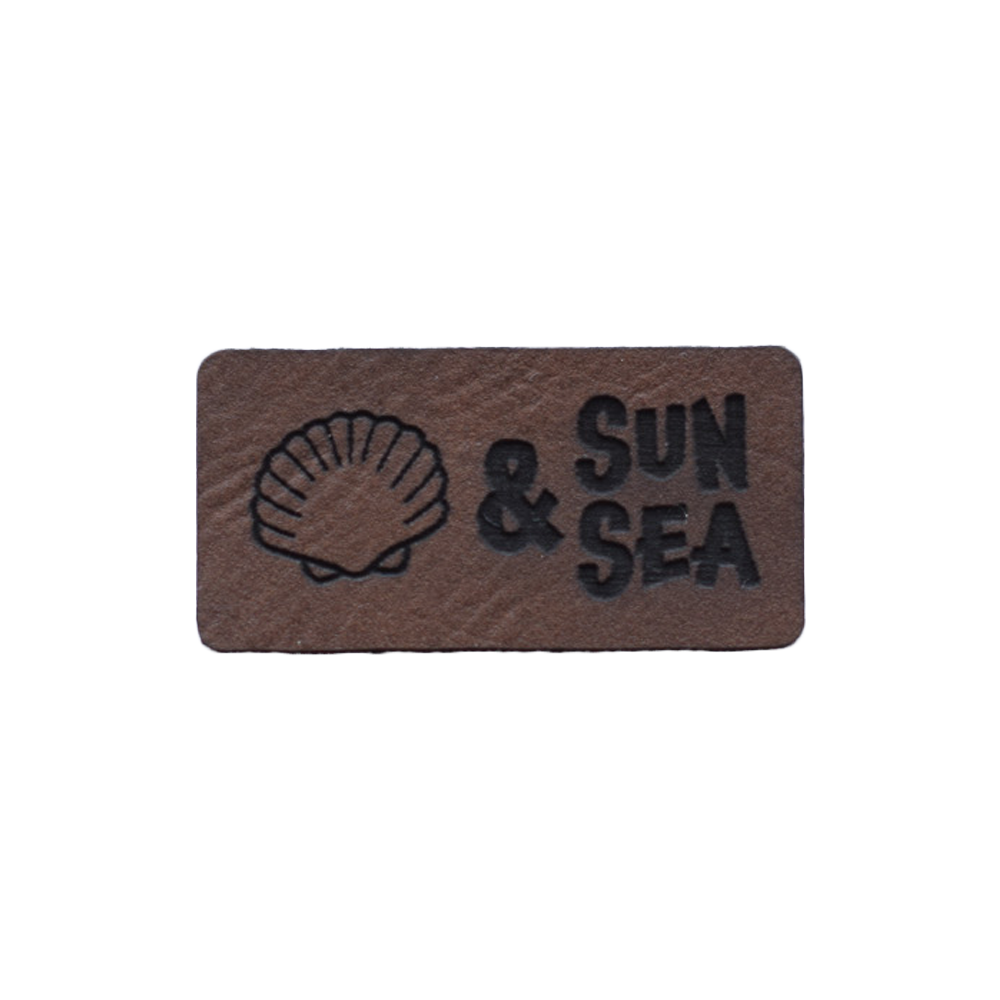Kunstlederlabel "Sun & Sea"