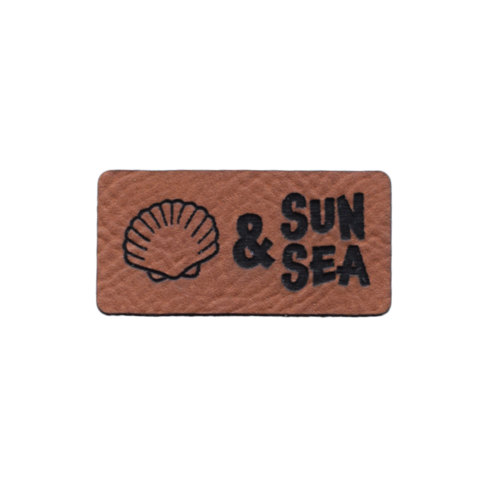 Kunstlederlabel "Sun & Sea"
