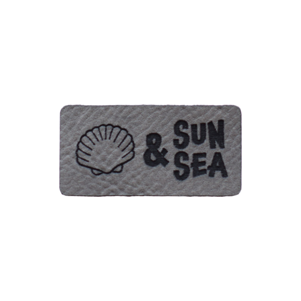 Kunstlederlabel "Sun & Sea"