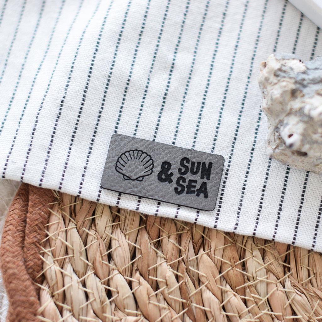 Kunstlederlabel "Sun & Sea"
