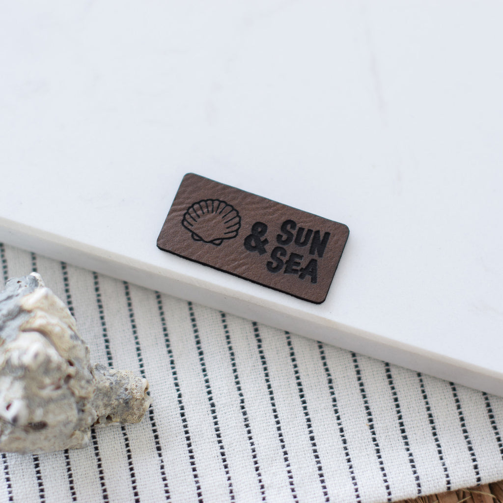 Kunstlederlabel "Sun & Sea"