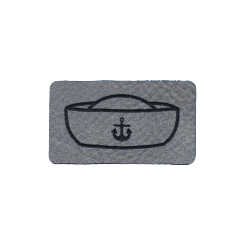 Kunstlederlabel "Matrosenkappe"