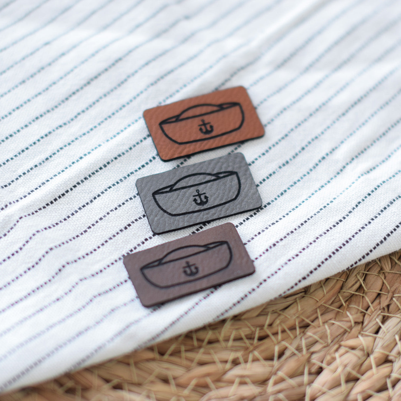 Kunstlederlabel "Matrosenkappe"