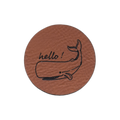 Kunstlederlabel "hello! Pottwal"