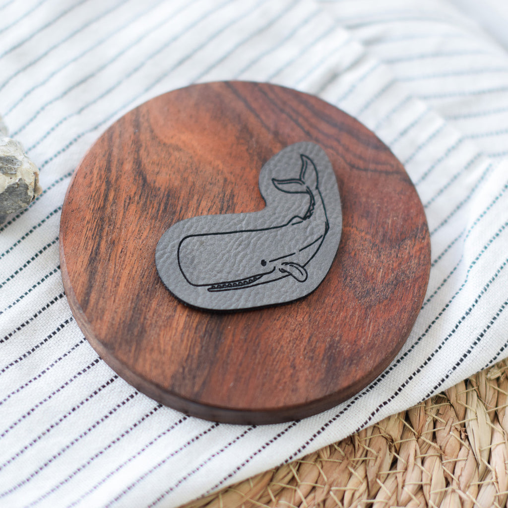 Kunstlederlabel "Pottwal"