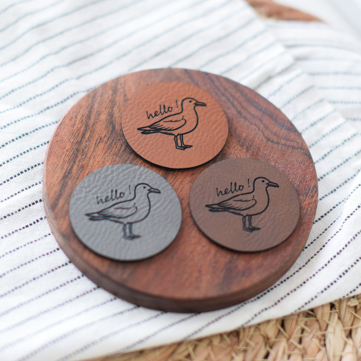Kunstlederlabel "Möwe"