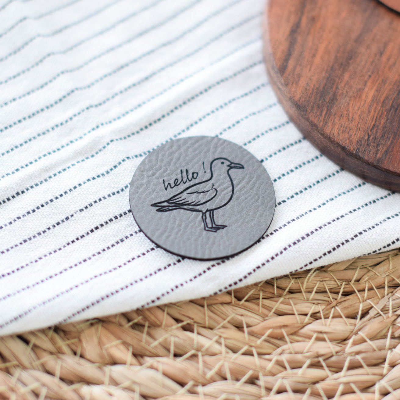 Kunstlederlabel "Möwe"