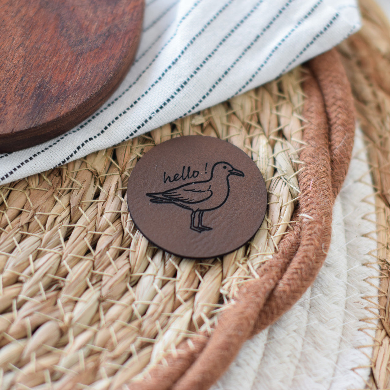 Kunstlederlabel "Möwe"