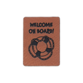 Kunstlederlabel "Welcome on Board!"