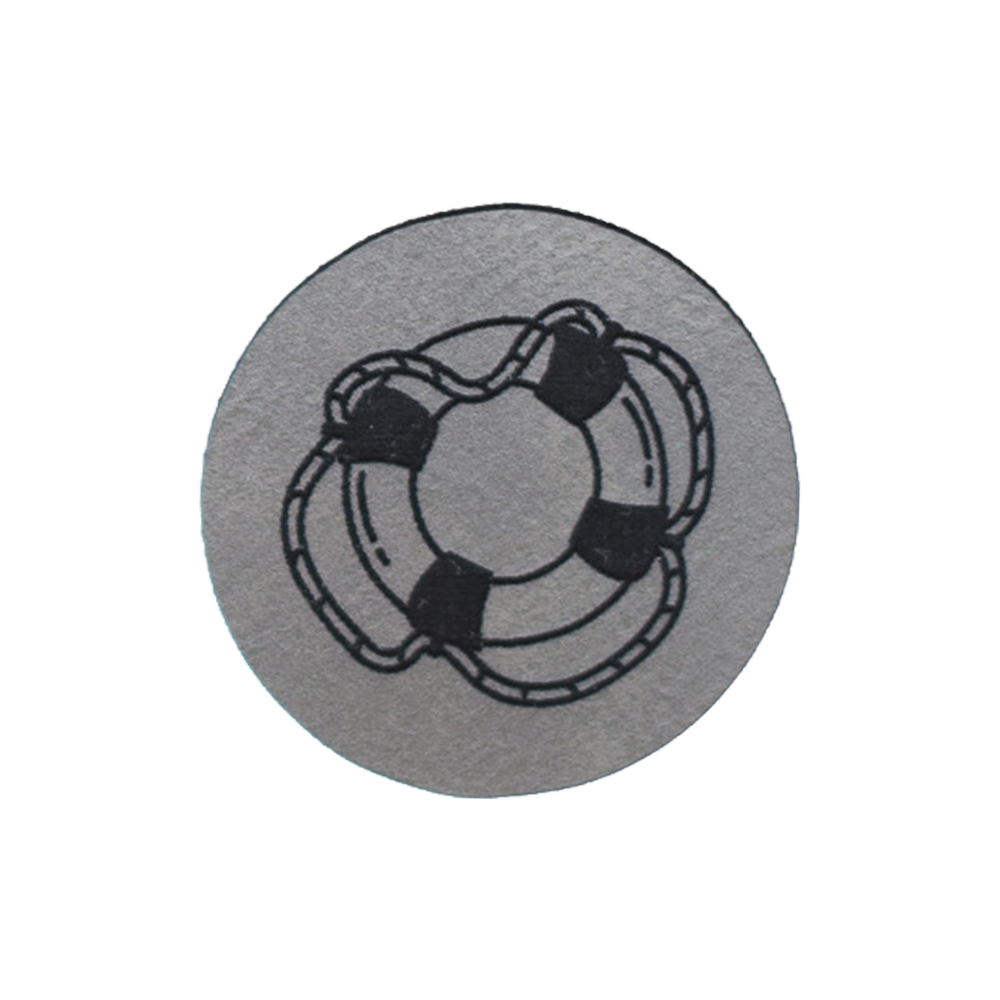 Kunstlederlabel "Rettungsring"