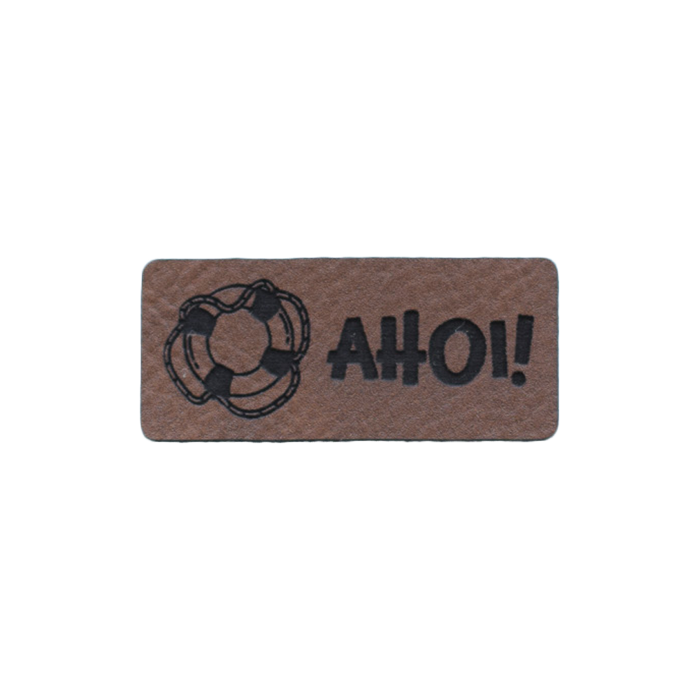 Kunstlederlabel "Rettungsring Ahoi!"