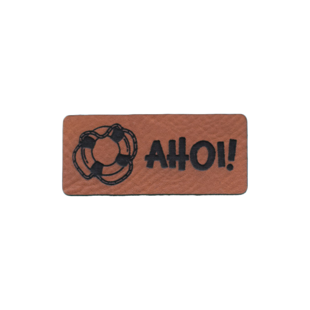 Kunstlederlabel "Rettungsring Ahoi!"