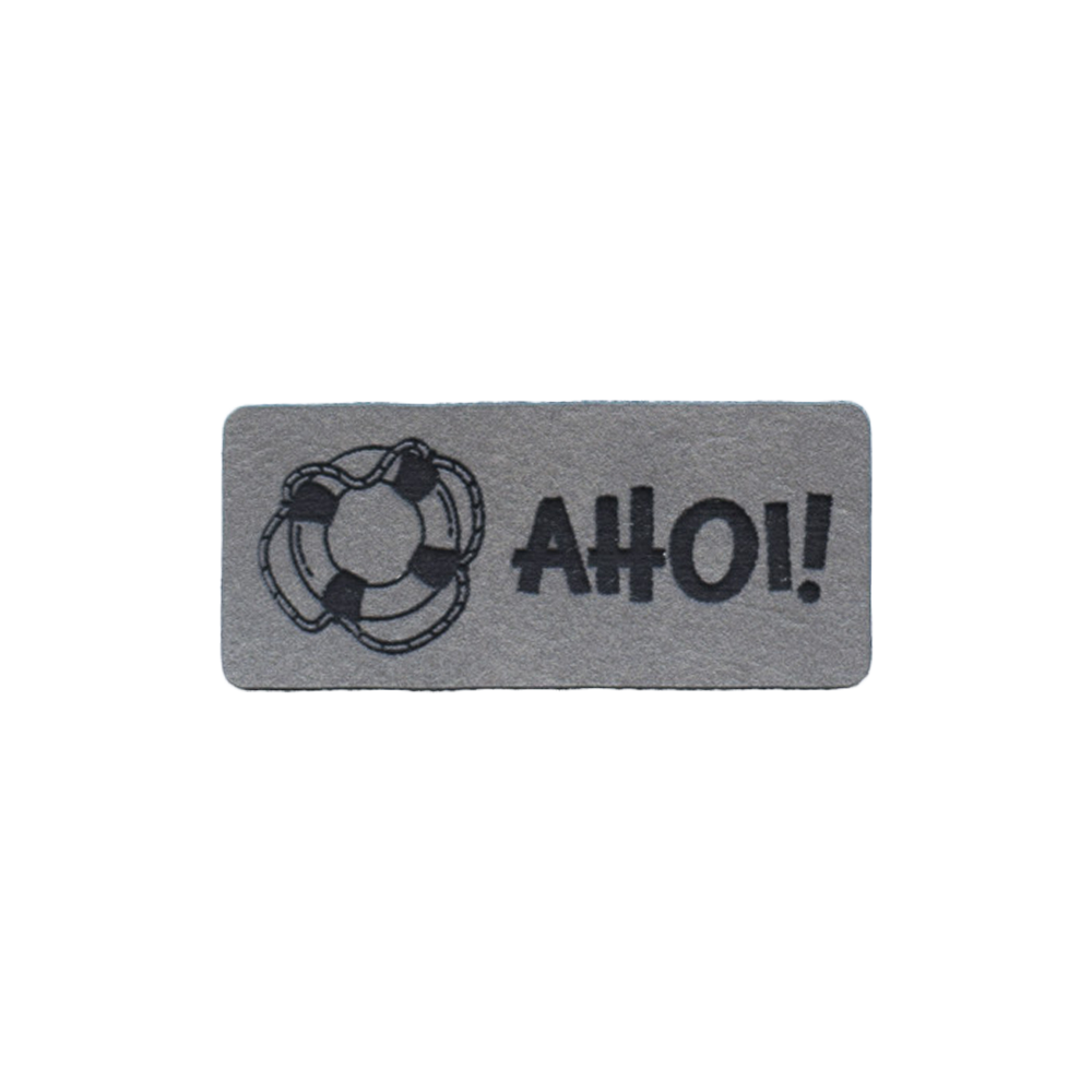 Kunstlederlabel "Rettungsring Ahoi!"