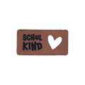 Kunstlederlabel "Schulkind Herz"