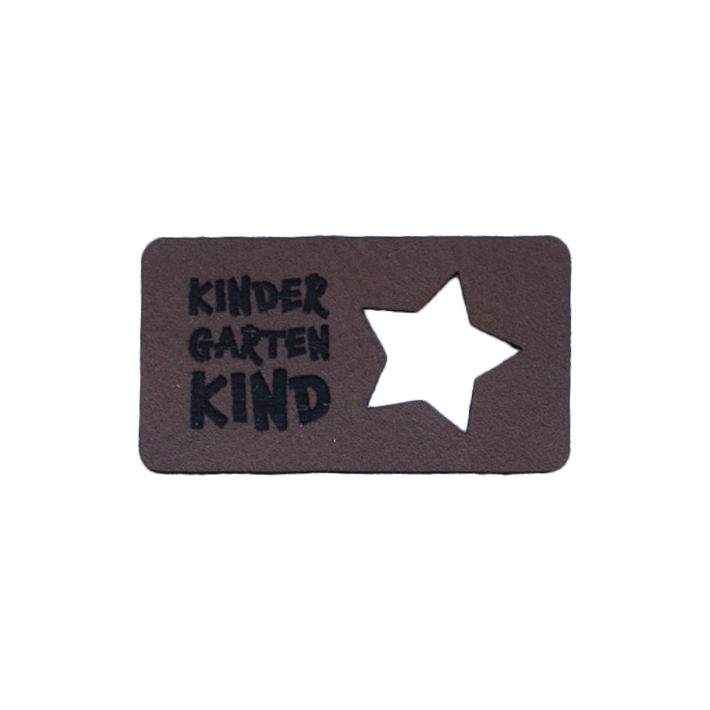 Kunstlederlabel "Kindergartenkind Stern"