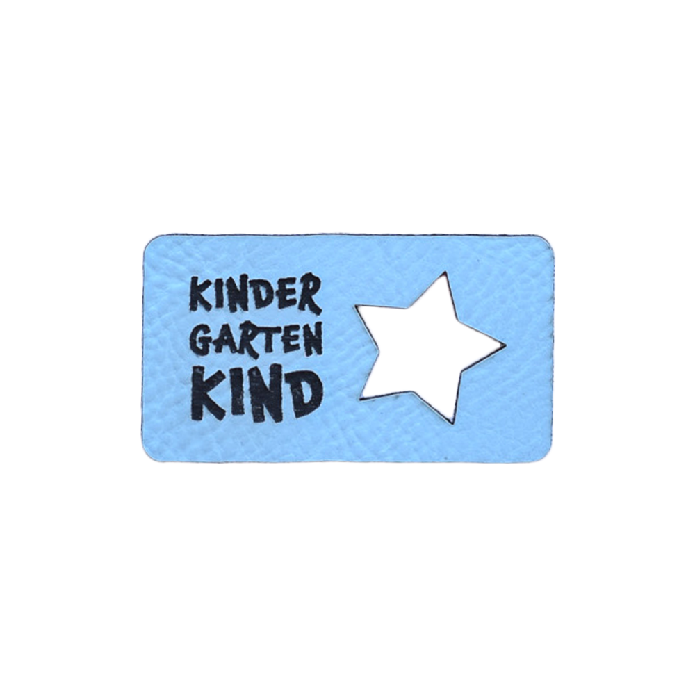 Kunstlederlabel "Kindergartenkind Stern"