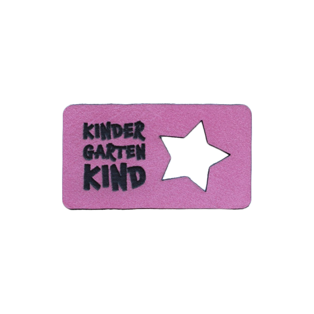 Kunstlederlabel "Kindergartenkind Stern"