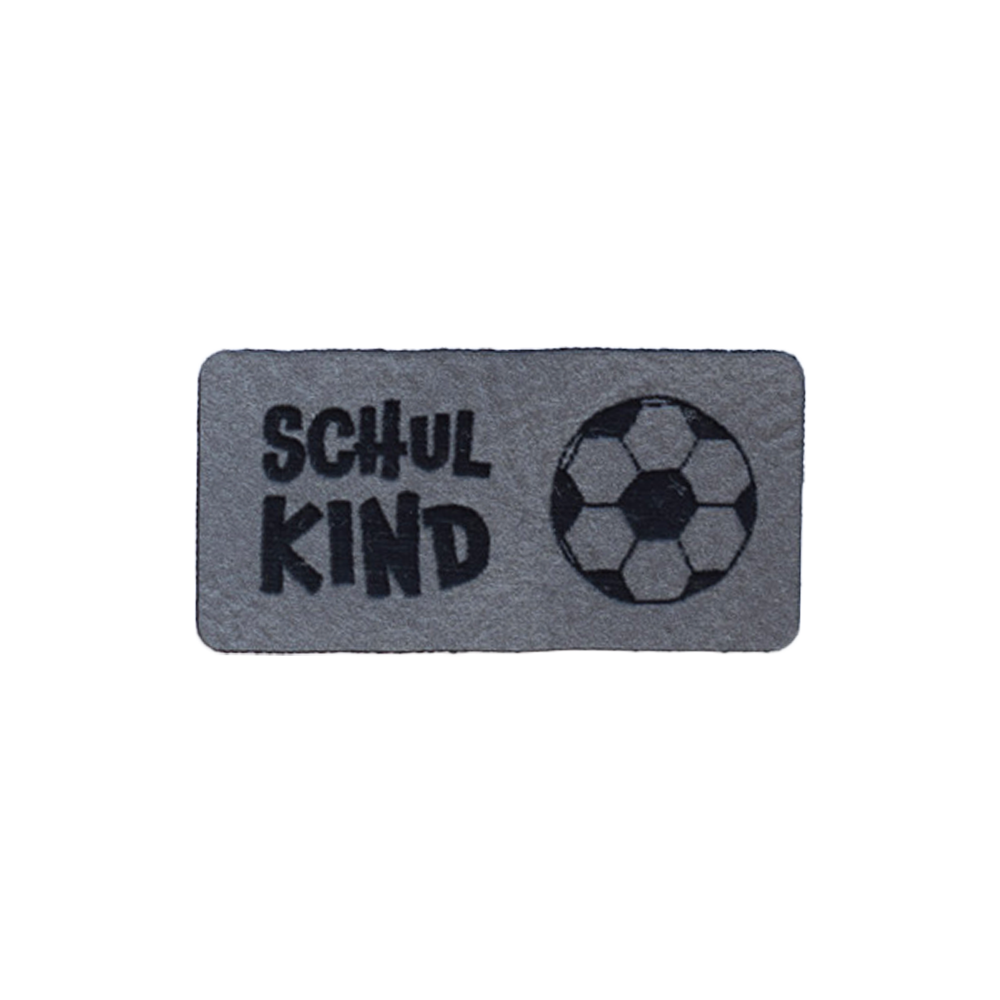 Kunstlederlabel "Schulkind Fußball"