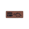 Kunstlederlabel "Schulkind Dinosaurier"