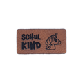 Kunstlederlabel "Schulkind Einhorn"