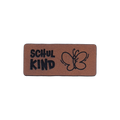 Kunstlederlabel "Schulkind Schmetterling"
