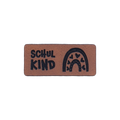 Kunstlederlabel "Schulkind Regenbogen"