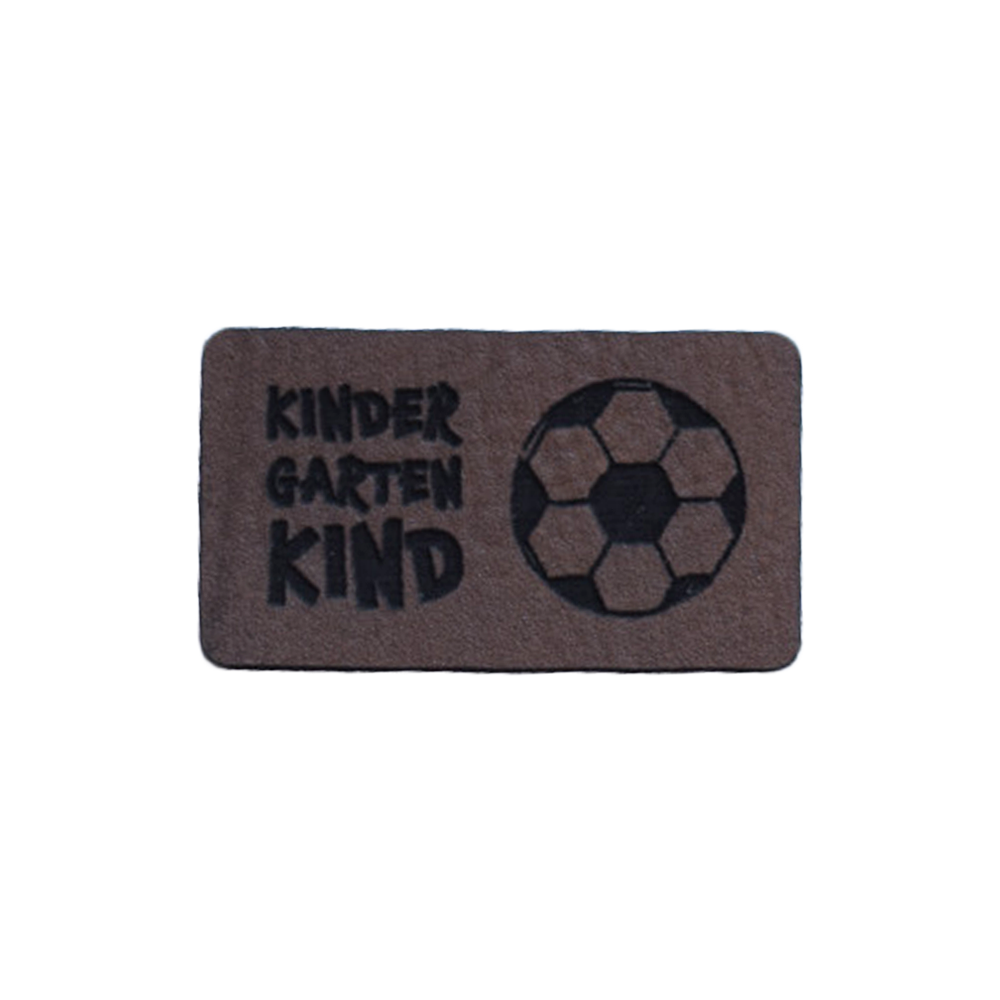 Kunstlederlabel "Kindergartenkind Fußball"