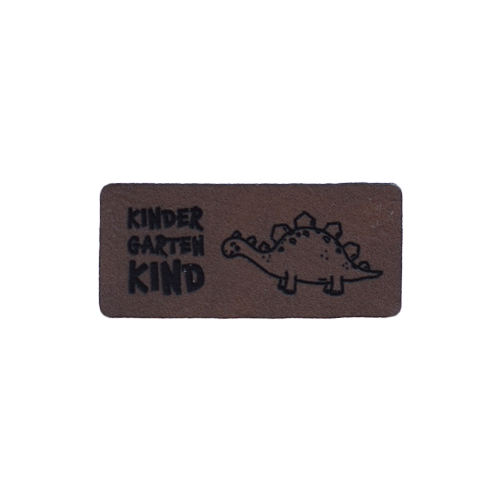 Kunstlederlabel "Kindergartenkind Dinosaurier"