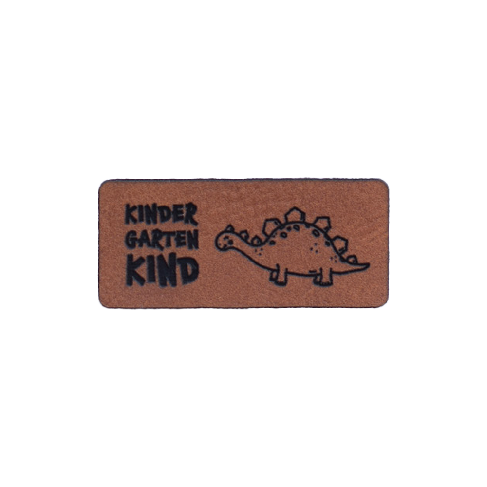 Kunstlederlabel "Kindergartenkind Dinosaurier"