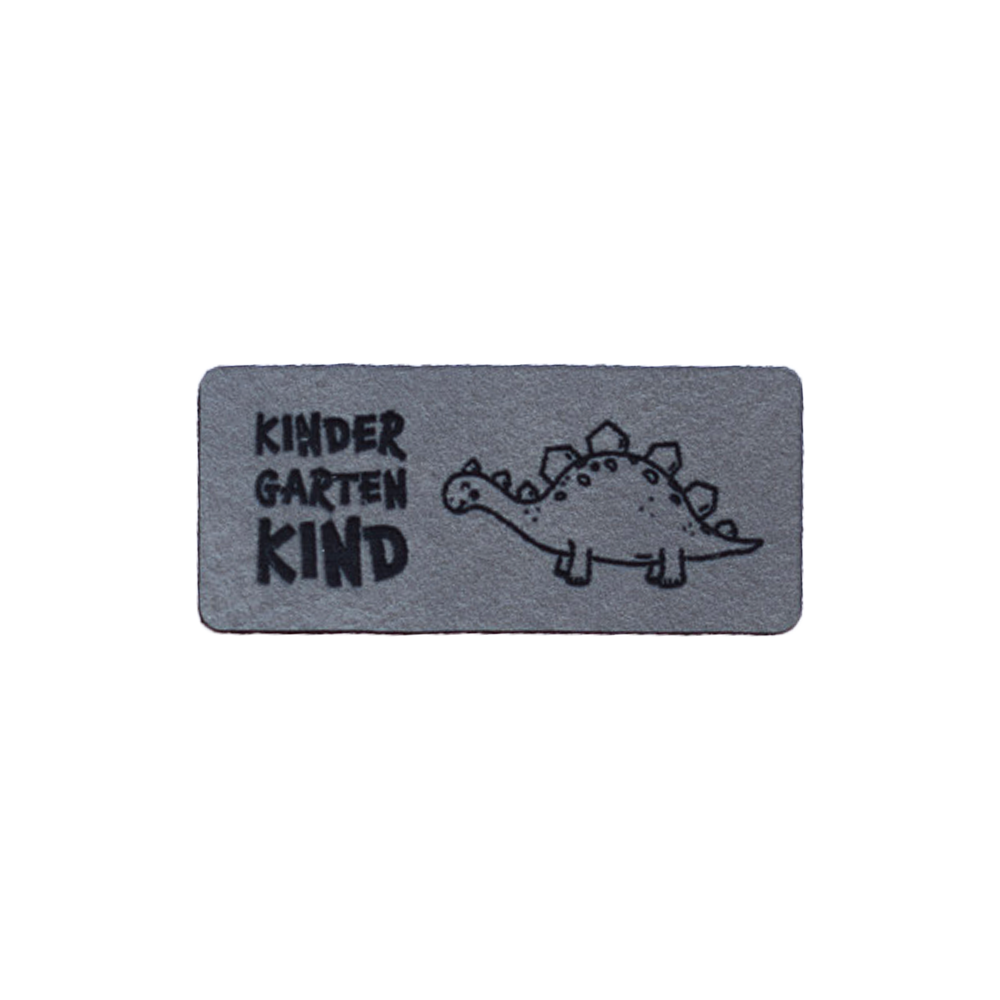 Kunstlederlabel "Kindergartenkind Dinosaurier"