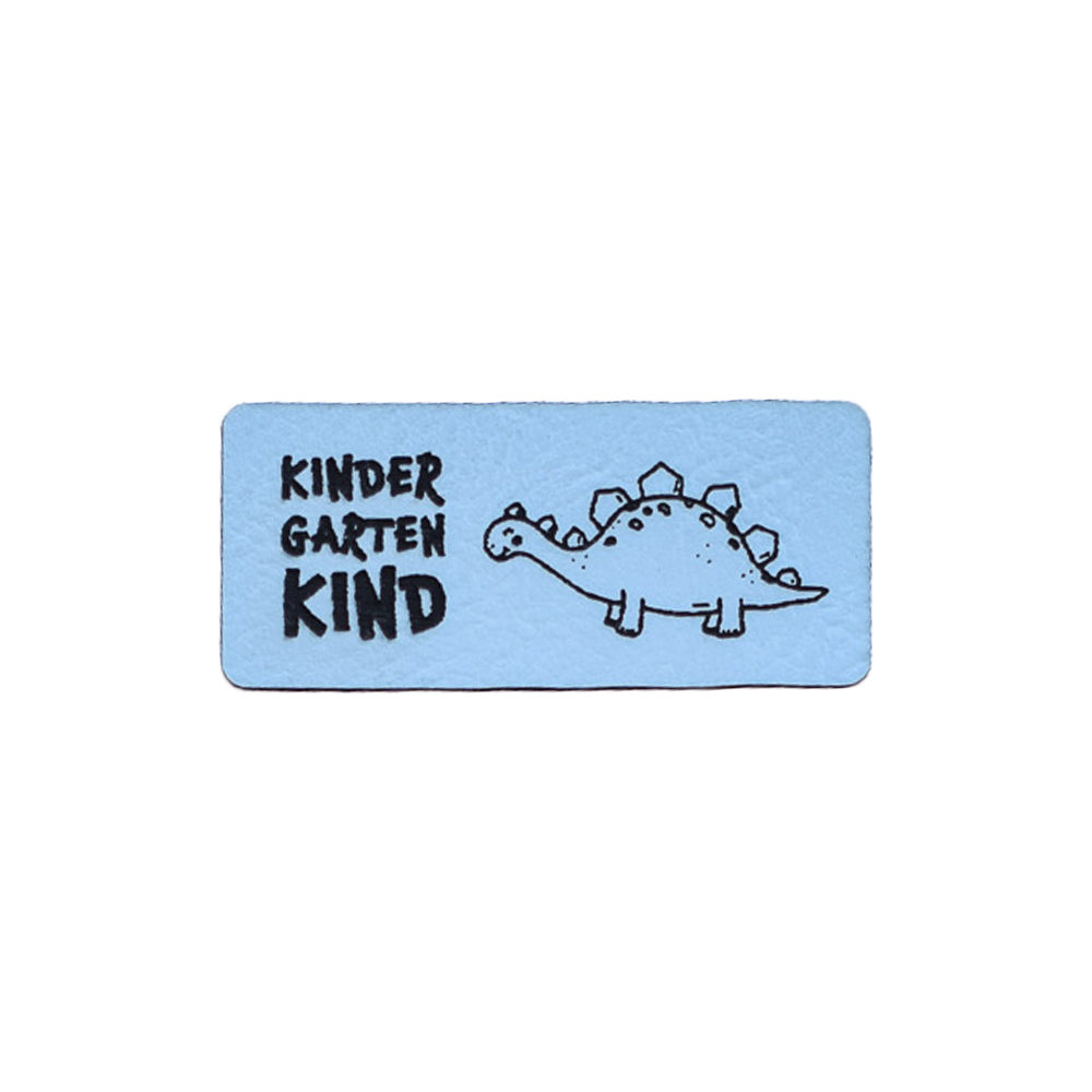 Kunstlederlabel "Kindergartenkind Dinosaurier"