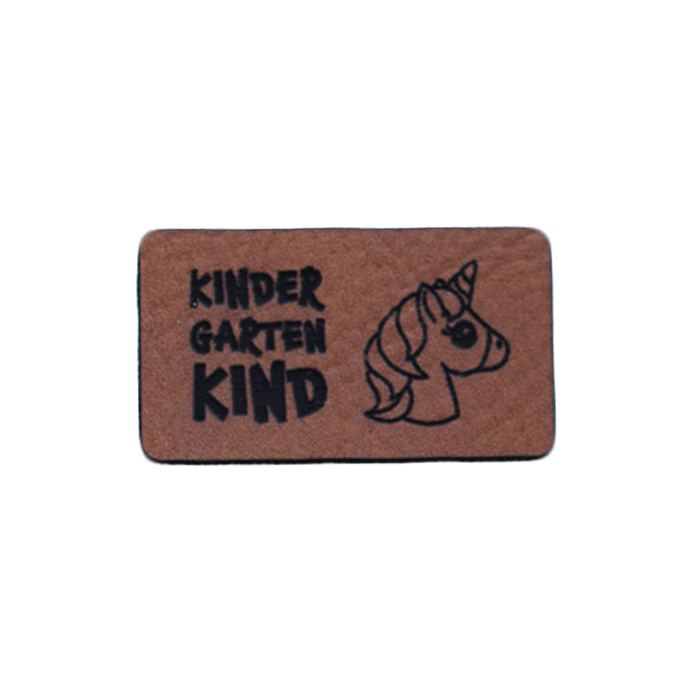 Kunstlederlabel "Kindergartenkind Einhorn"