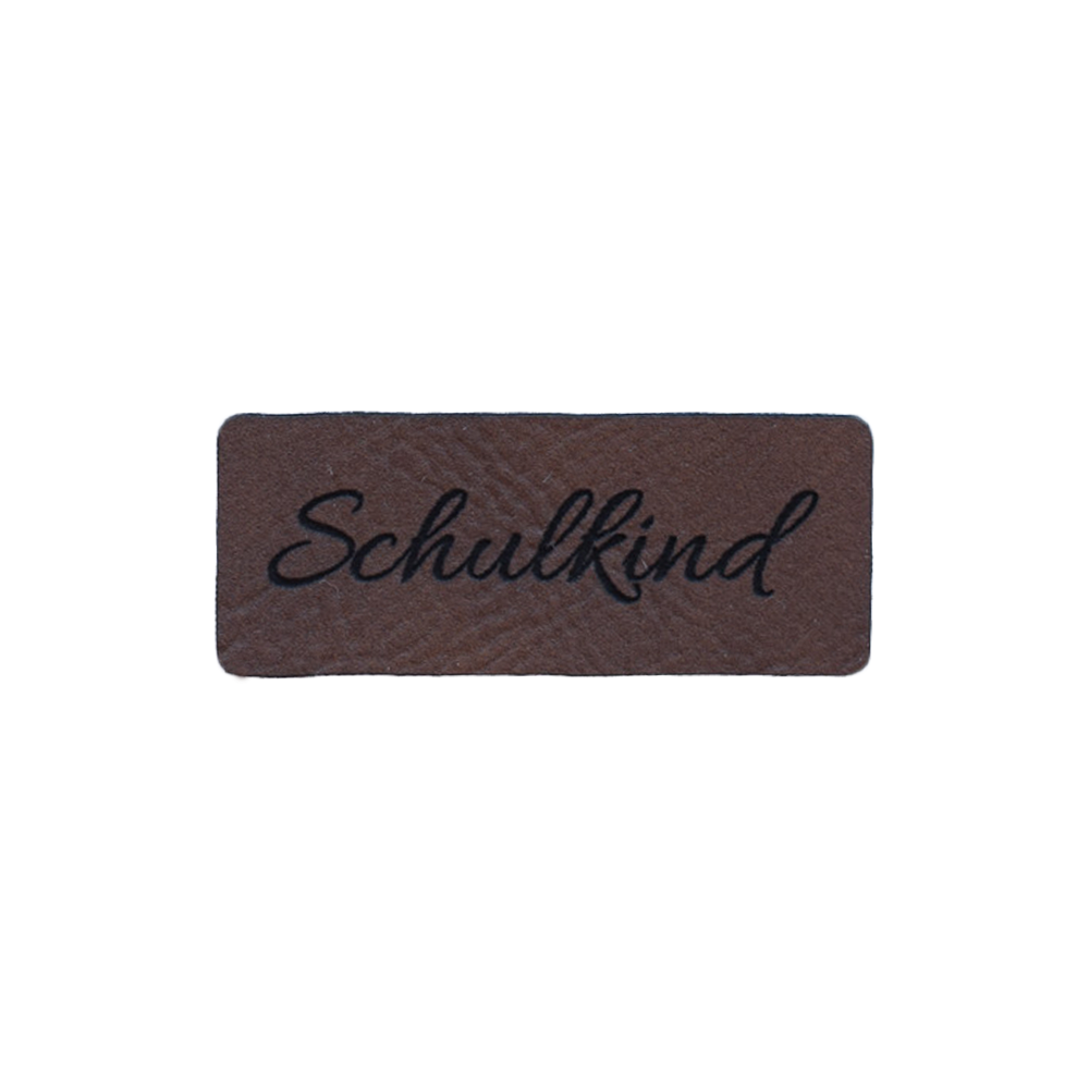 Kunstlederlabel "Schulkind"